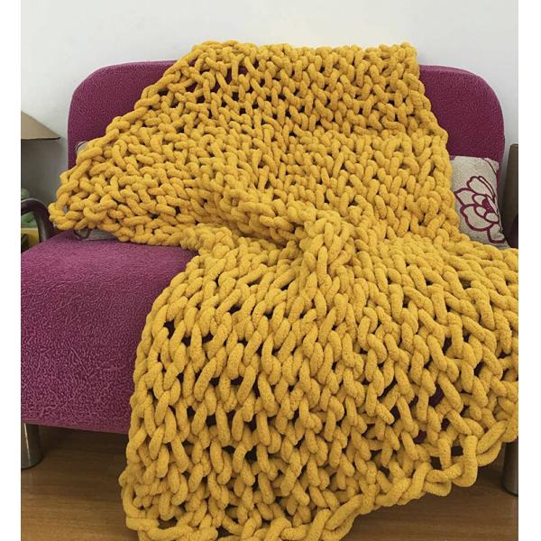 Giant Chunky Crochet Hand Knitting Chenille Yarn For Blankets