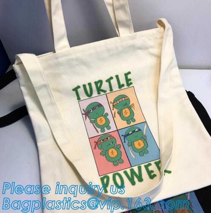 Canvas Cotton Natural Shopper Handle Rope Shoulder Tote Bag,Canvas Tote Rope Handle Drawstring Cotton Bag bagease packag
