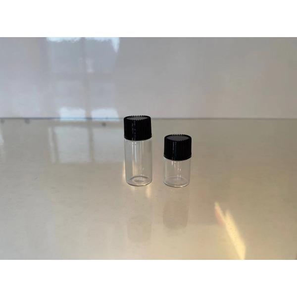 2ml Round Shape Glass Essential Oil Bottle Custom Printing With Cap
