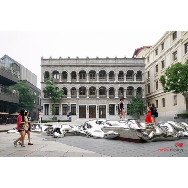 Outdoor Stainless Steel Landscape Sculptures for Customer Size Metal Art Installations