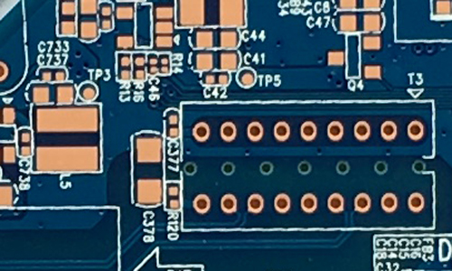 Multilayer High TG170 PCB Blue Solder Printed Circuit Board For GPS Displayer