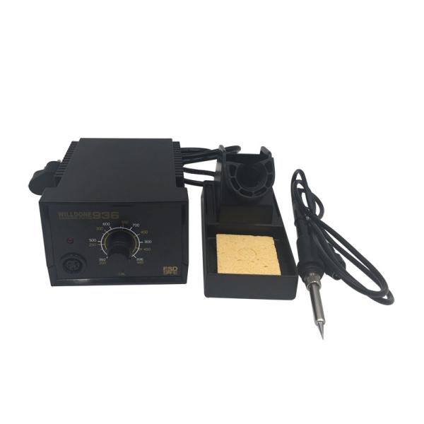 Lead Free Analog Welder Soldering Station 60W Power Black Color High Performance