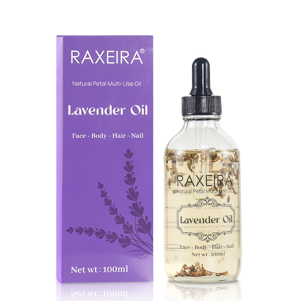 Pure Natural Whitening Moisturizing and Firming Lavender Hair Body Hand and Nail Care Essential Oil