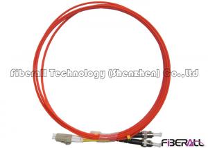 China Duplex LC To ST Fiber Patch Cord With Milled Pieces ST Fiber Connector Multimode on sale