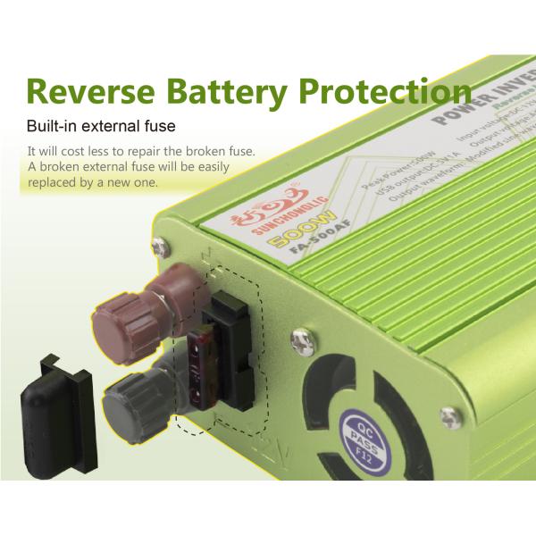 FA(AF) 1000W Peak Power Modified Sine Wave Inverter with Built - in USB Charging, Multi - Protection , and Anti-Reverse Connection for Off-Grid Use.