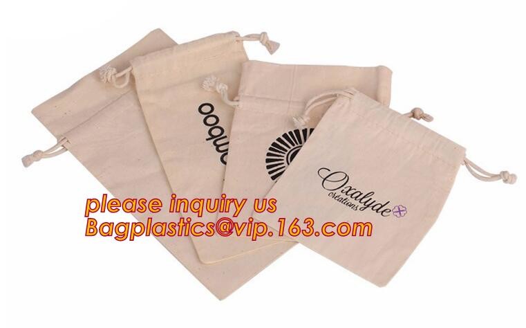 Canvas Cotton Natural Shopper Handle Rope Shoulder Tote Bag,Canvas Tote Rope Handle Drawstring Cotton Bag bagease packag
