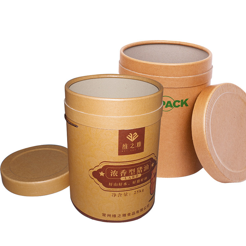 Round 41cm Bulk Fiber Drums 50cm Cardboard Drum Barrel