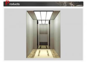 China Marble Flooring Elevator Cabin Decoration Without Handrail / Lift Parts on sale