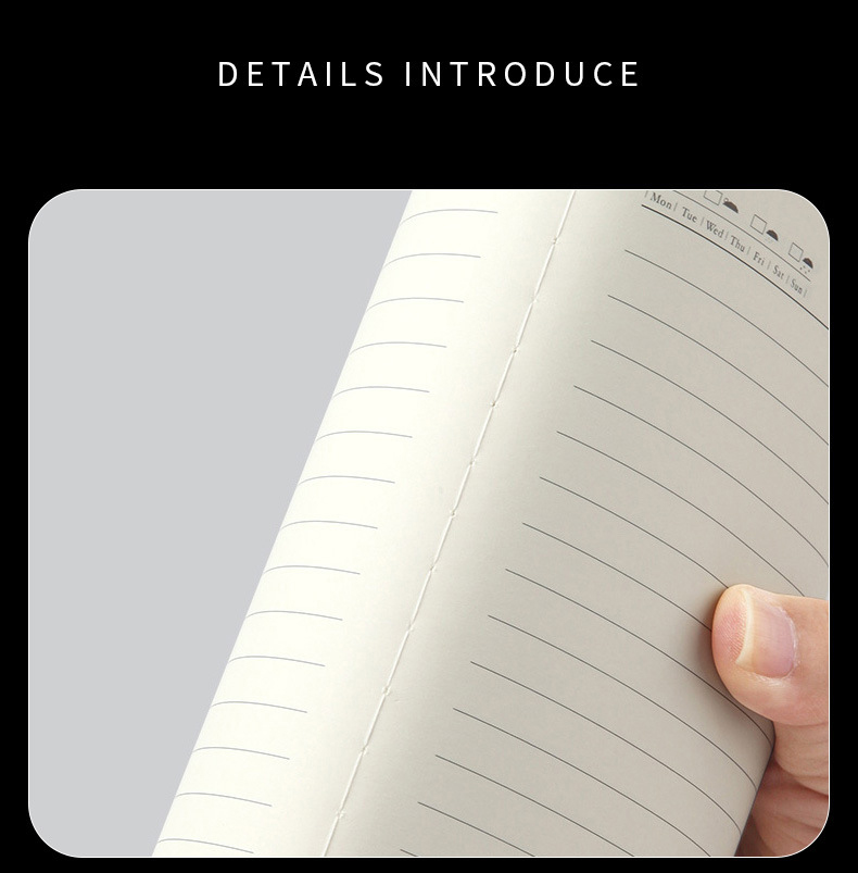 Personalized Custom Logo Pu Leather A5 Size Notebook Cover Custom Color and Promotion
