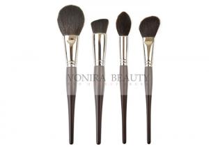 China Luxury Nature Ebony Handle Natural Hair Makeup Brushes Set Collection on sale
