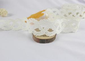 Quality Crochet Water Soluble Cotton Lace Trim Edging For Appreal 3.5 cm Width Indian Style wholesale