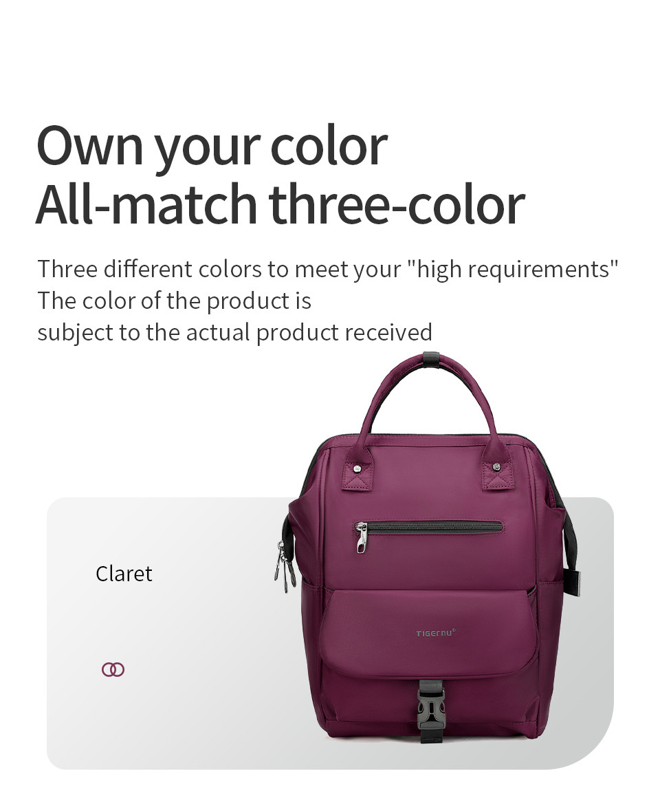 T-B3184 14 Inch Large Capacity Travel Laptop Backpack Mochila For Women