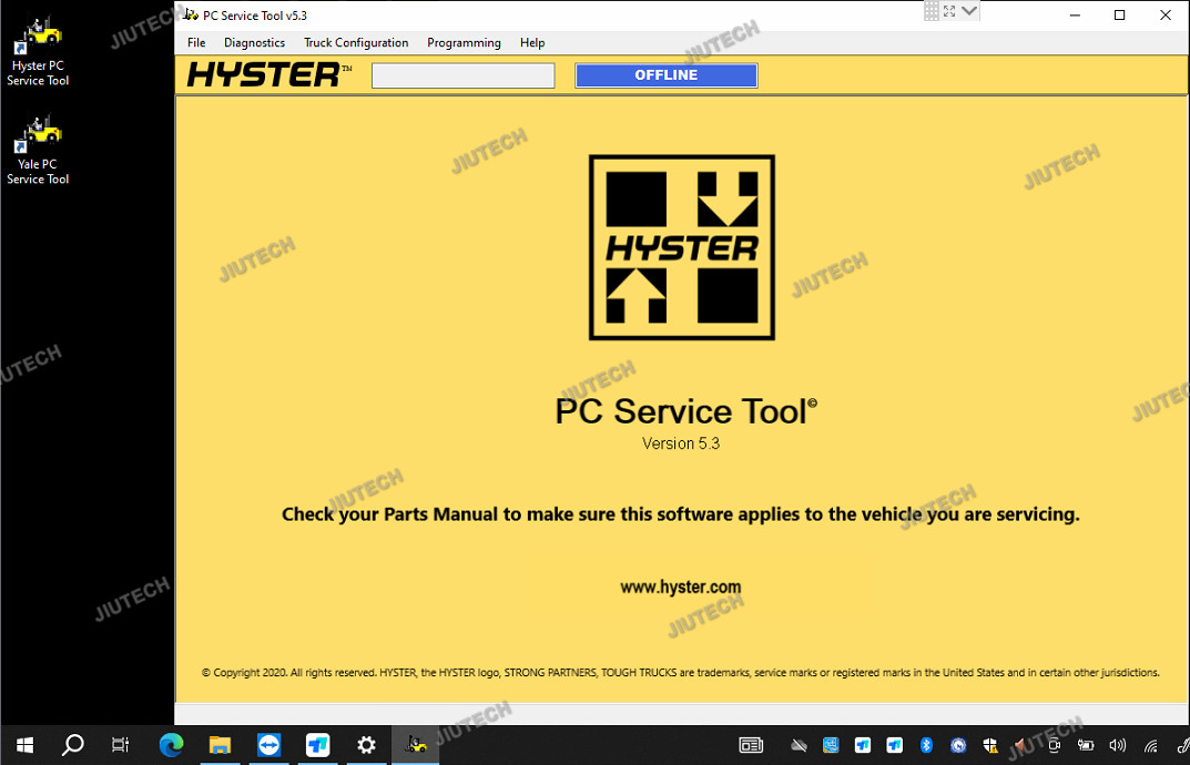 Forklift Diagnostic tool for Yale Hyster PC Service Tool+CF19 Laptop Ifak CAN USB Interface hyster yale Lift Truck