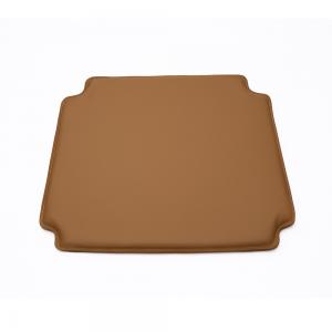 China PU Leather Brown Tomile Wishbone Chair Cushion / Wishbone Chair Seat Cover on sale