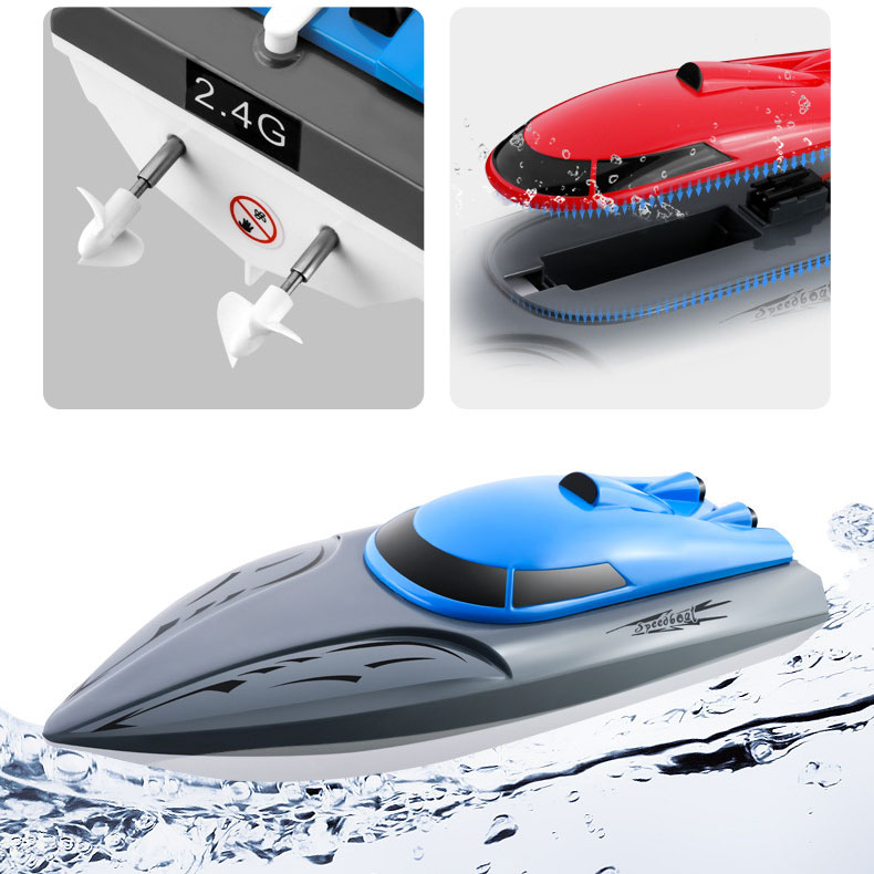 Waterproof Children's Competitive Toy Speed 2.4g Remote Control Boat Wireless Electric