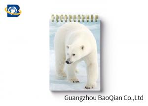 China Polar Bear Animal Custom Spiral Notebooks School Stationery Set 3D Printing Cover on sale