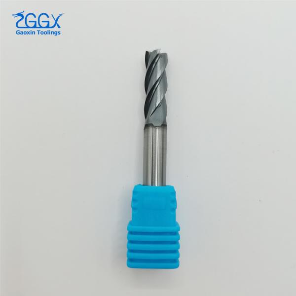 Solid Carbide 4 Flute Flat End Mill Cutter For Aluminum