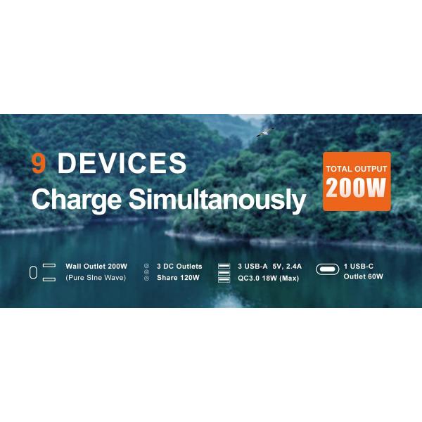 OEM ODM LiFePO4 lithium battery 2000 Times 240Wh lifepo4 Portable Power Station Supply lithium battery packs