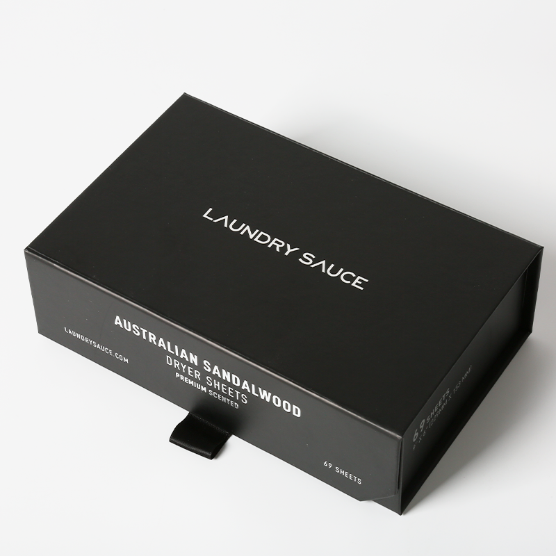 Cardboard Magnetic Folding Box With Ribbon , Book Shaped Magnetic Packaging Boxes