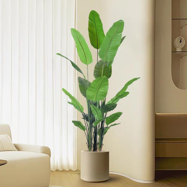 High Quality Artificial Potted Plants 2.5m large indoor bird of paradise plant​ for Indoor Decoration Plant