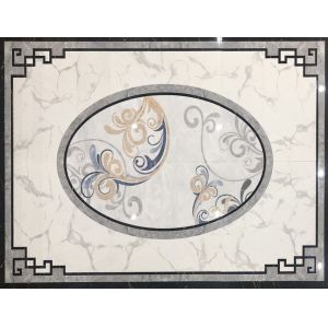 600x600mm White Carrara Crystal Polished Porcelain Tile