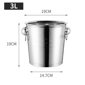 China 7L Stainless Steel Wine Container KTV Ice Bucket Champagne Chiller on sale