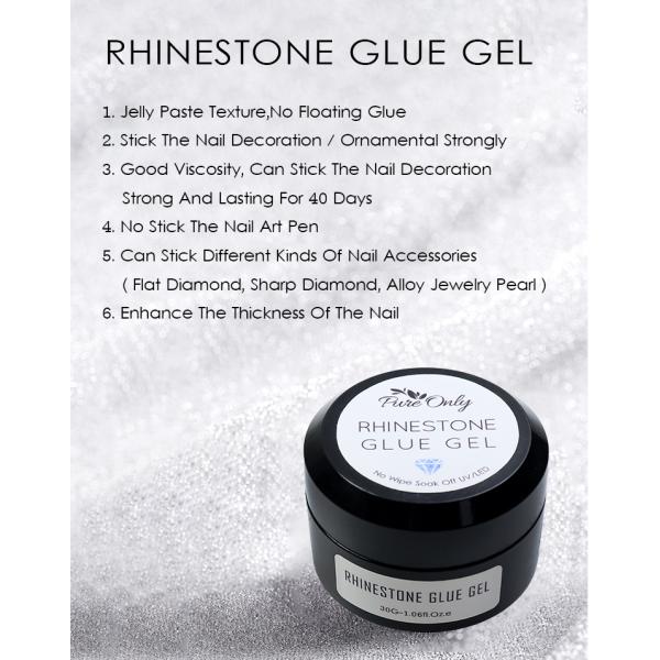 Pure Only Non-toxic Nail Glue for Nails 10g/30g/50g Super Nail Art Rhinestone Glue Custom Only