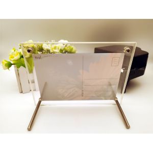 Quality ODM Acrylic Photo Display Stands , Square Clear Photo Frame Stand wholesale