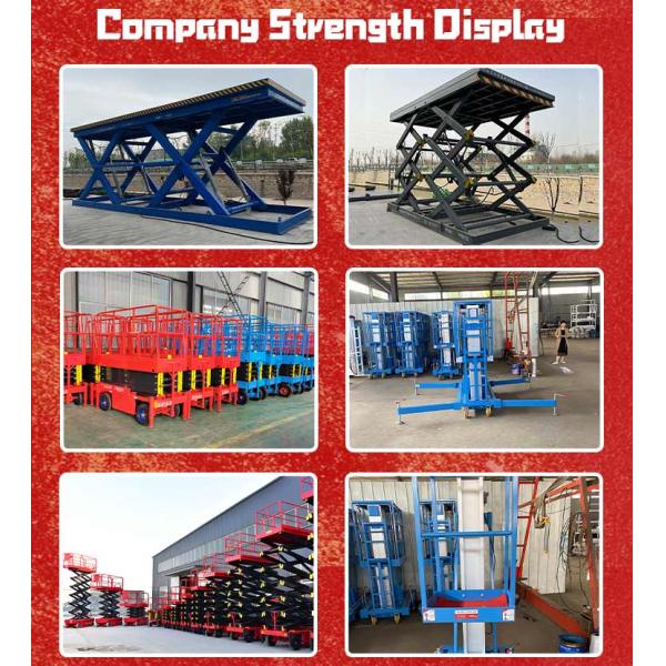 Hydraulic Scissor Lift Work Platform Truck 220V Steel for Home Use Machinery Repair Shops Building Shops Hotels Aerial Work