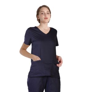 Polyester Viscose Spandex Medical Uniform Scrubs