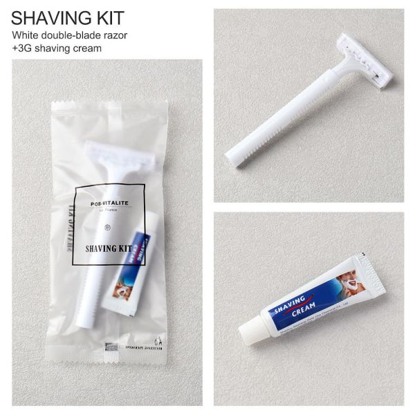 Hotel Toiletries Kit Basic Cleaning Travelling Set Portable Disposable Hotels Amenities Set, Travel Toothbrush Kit, Shaving Kit, Dental Kit, Vanity