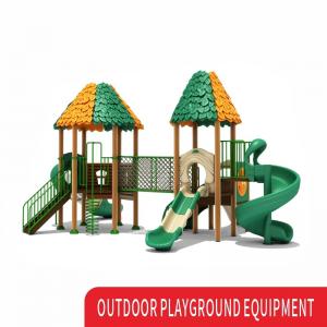 Quality Plastic Amusement Park School Game Playhouses Playsets Children Slide With Swing Set wholesale