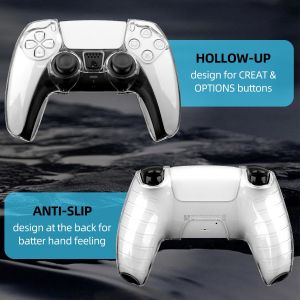Gamepad Protection Crystal Shell Case For PS5 Controller-Clear