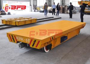 China 10tons Flexible Heavy Duty Quad Steer Carts , Free Maintenance Material Handling Trolley on sale