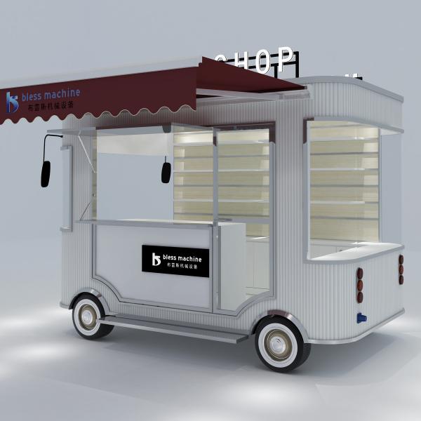 Multifunctional Mobile Square Style Fast Food Snack Trailer for Meat Processing Plants