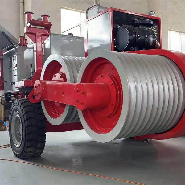16Ton Bull-Wheel 10 Grooves Hydraulic Puller Overhead Stringing Equipment