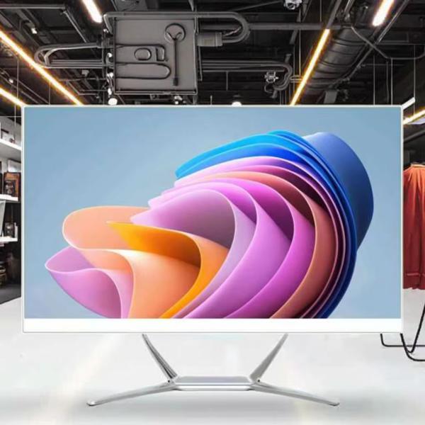 Factory OEM 21.5'' 23.8'' 27 Inch Desktop Monitor with Built in Webcam All-in-one Android and Win System with Capacitive Touch