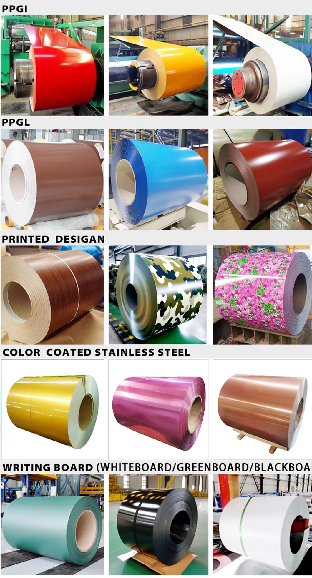 Printed Color Coated Coil Galvanized Steel Coil PPGI