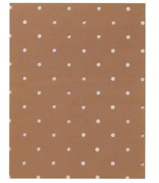 Perforated Brown Eco Friendly Wrapping Paper Anti Curl 80gsm Kraft Paper