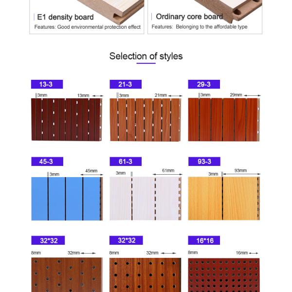 Wooden Acoustic Panels Fireproof Ceramic Aluminum Perforated Solid Wood Multi-Layer Conference Room