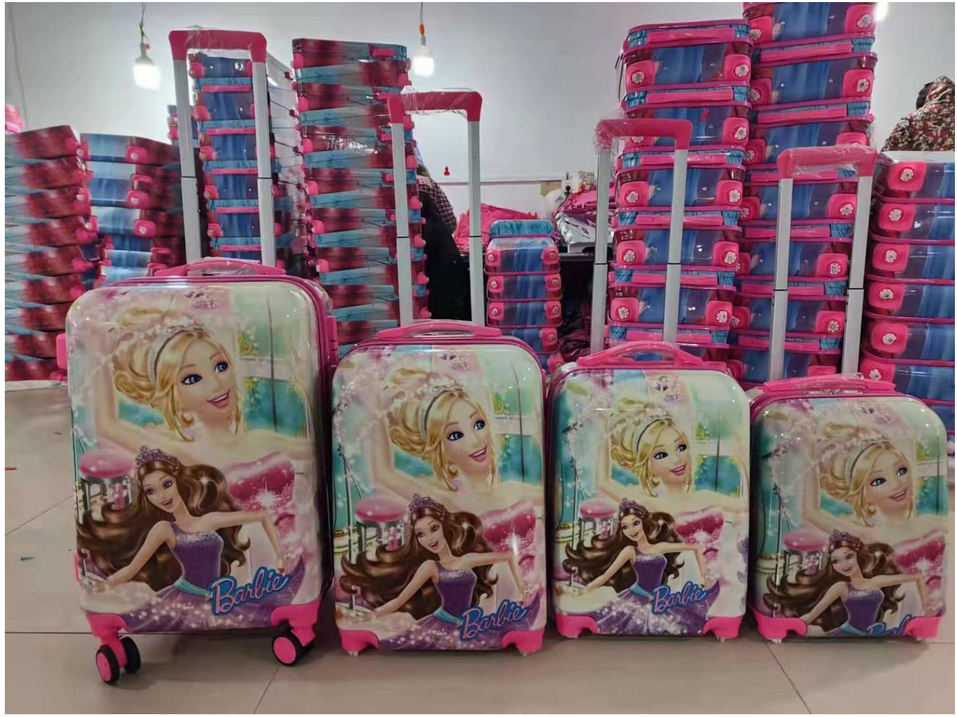 Cute Child Travel Luggage Bag Trolley Little Girl Suitcase One Set With Luggage For Kid