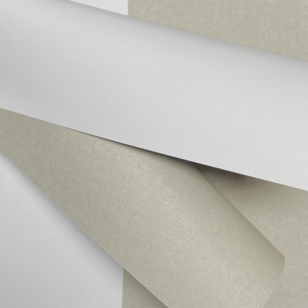 600mm x 900mm One Side Coated Duplex Board with Laminated Grey Back – High-Quality Paper Sheets for Logistics and Transportation Packaging.