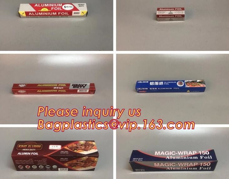 Eco Friendly Household 11micron Hamburger Wrapping Aluminium Foil Roll For Food Packaging Wrapping Foils, Embossed Alumi