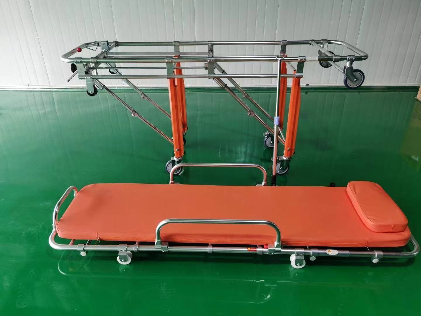 Adjustable Separated Surface Folding Ambulance Stretcher First Aid Device