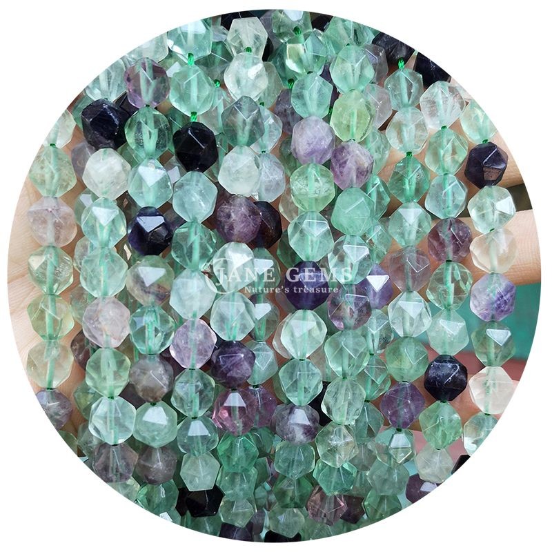 Genuine Faceted Gemstone Loose Beads High Durability for Jewelry Making