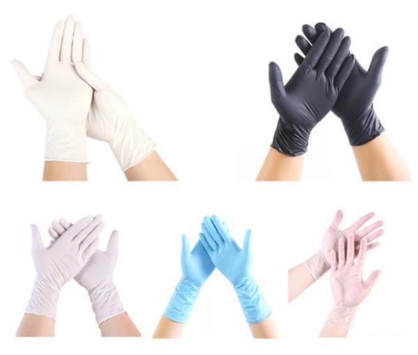 Blue nitrile disposable gloves powder free latex free with CE and ISO certificat
