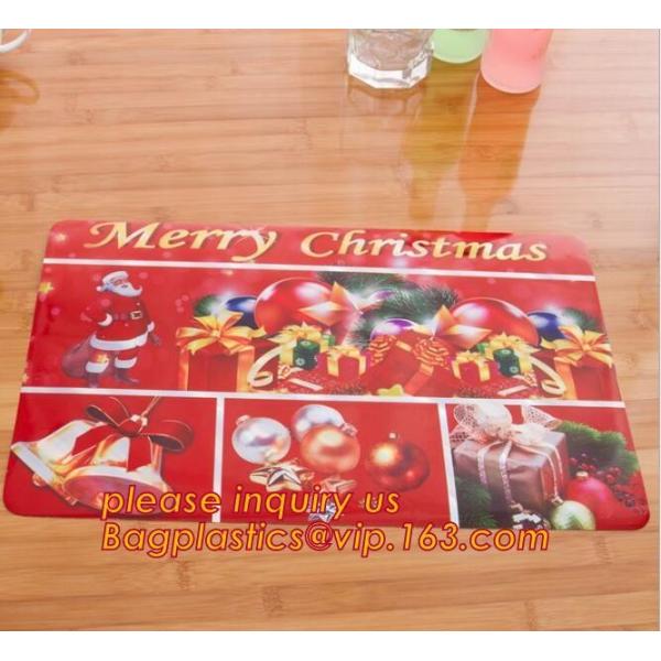 Wholesale price dining mat PVC Fabric silicone placemat table mat,tableware accessories round plastic placemat PVC water