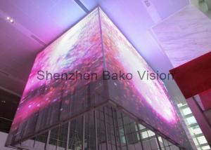 Quality 3D Glass LED Display Transparent Indoor Outdoor LED Video Wall Screen For Advertising / Stage Show wholesale