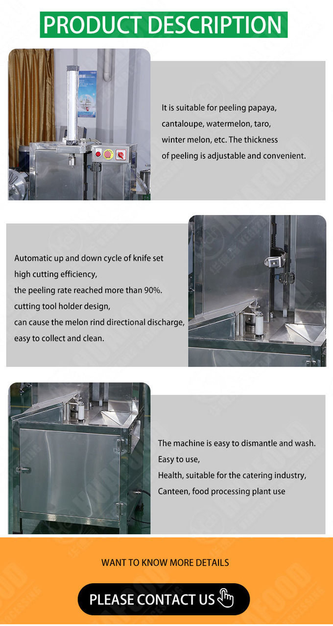 Cuaurbit Marrow Squash Peeler Automatic Food Processing Machines