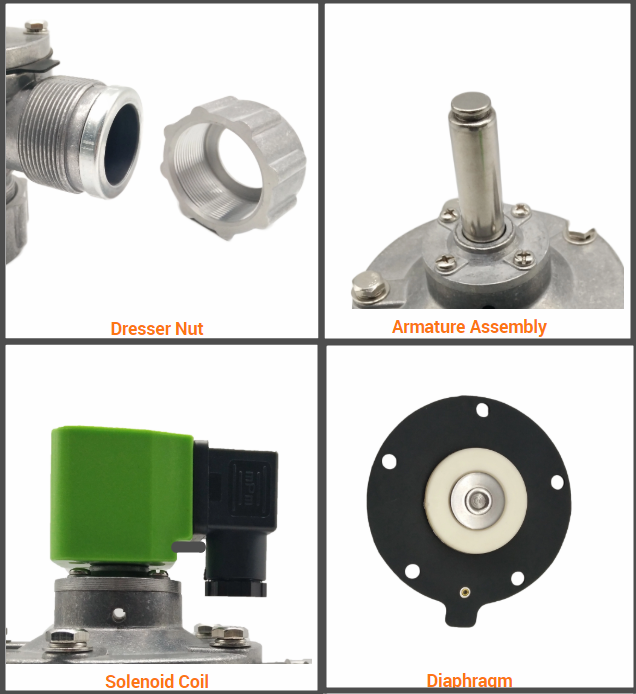 Detail of DMF-ZM-40S BFEC tYPE Fitting Pipe Pulse Jet Valve: